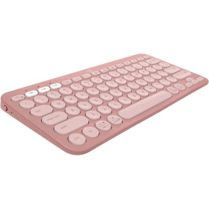 TECLADO LOGITECH PEBBLE KEYS 2 K380S ROSA 