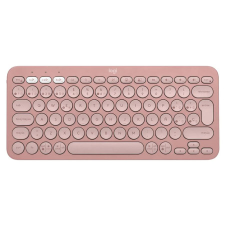 TECLADO LOGITECH PEBBLE KEYS 2 K380S ROSA 