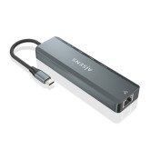 DOCKING TIPO-C AISENS ASUC-5P011-GR/1XHDMI4K/2XUSB/1XRJ45