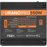 FUENTE ALIMENTACION NOX URANO PRO 550W BRONZE ATX