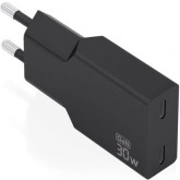 CARGADOR DE PARED AISENS 2*TIPO-C 30W  NEGRO A110-1006