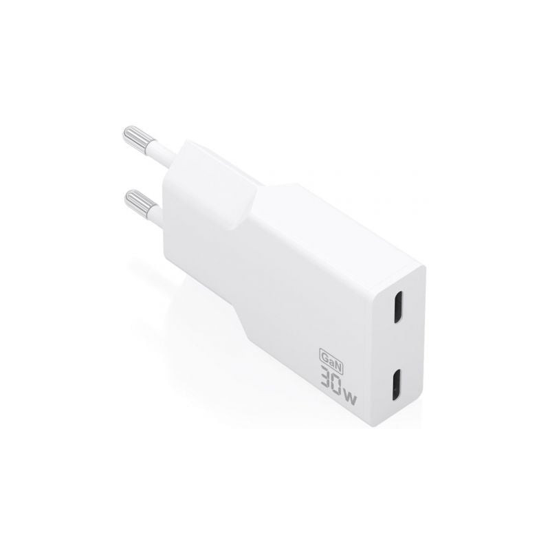 CARGADOR DE PARED AISENS 2*TIPO-C 30W  BLANCO A110-1003