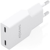 CARGADOR DE PARED AISENS 2*TIPO-C 30W  BLANCO A110-1003