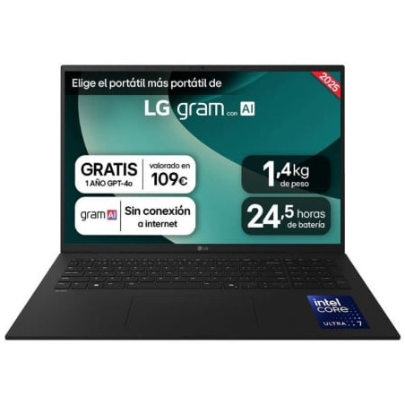PORTATIL LG GRAM 17Z90TL-G.AU88BN INTEL CORE ULTRA 7-258V/ 3