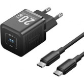 CARGADOR PARED VENTION TIPO-C+CABLE TIPO C/20W