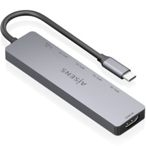 DOCK AISENS USB TIPO-C A 1XHDMI 4K/4XUSB/1XUSB TIPO C PD