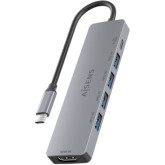 DOCK AISENS USB TIPO-C A 1XHDMI 4K/4XUSB/1XUSB TIPO C PD